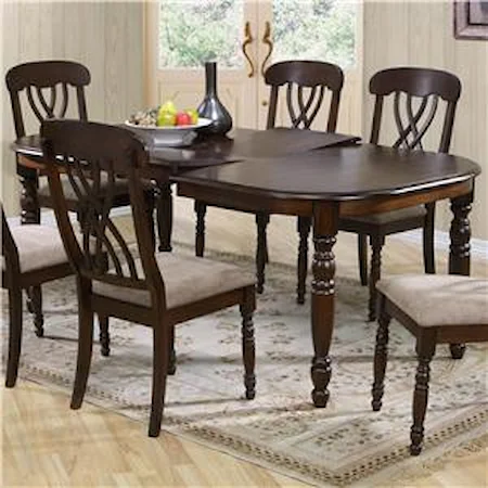 Dining Table with 18 Inch Leaf